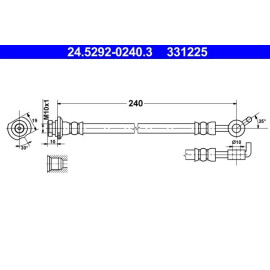 Bremsschlauch 24.5292-0240.3