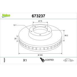 Bremsscheibe 673237 Bremsscheibe 673237