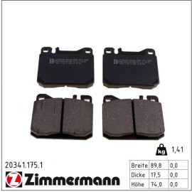 Bremsbelagsatz, Scheibenbremse 20341.175.1 Bremsbelagsatz, Scheibenbremse 20341.175.1