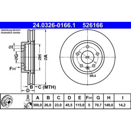 Bremsscheibe 24.0326-0166.1