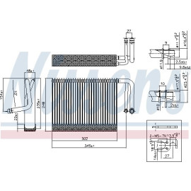 Verdampfer, Klimaanlage 92327 Verdampfer, Klimaanlage 92327