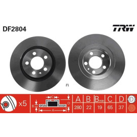 Bremsscheibe DF2804 Bremsscheibe DF2804