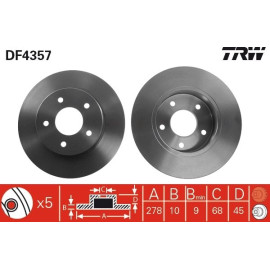 Bremsscheibe DF4357
