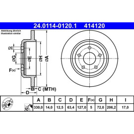 Bremsscheibe 24.0114-0120.1