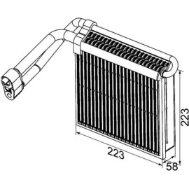Verdampfer, Klimaanlage AE 98 000P Verdampfer, Klimaanlage AE 98 000P