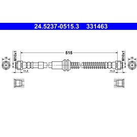 Bremsschlauch 24.5237-0515.3 Bremsschlauch 24.5237-0515.3
