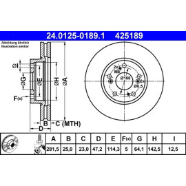 Bremsscheibe 24.0125-0189.1