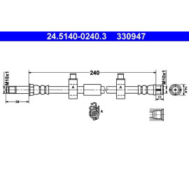 Bremsschlauch 24.5140-0240.3