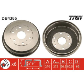 Bremstrommel DB4386