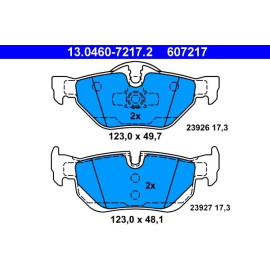 Bremsbelagsatz, Scheibenbremse 13.0460-7217.2 Bremsbelagsatz, Scheibenbremse 13.0460-7217.2
