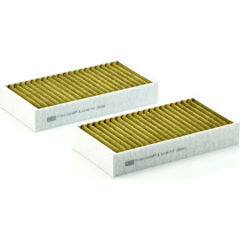 MANN-FILTER FP 2646-2 Innenraumfilter FreciousPlus Aktivkohlefilter mit Polyphenol, antibakteriell, Feinstaubfilter (PM 2.5)