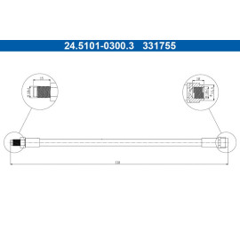 Bremsschlauch 24.5101-0300.3