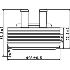 Ölkühler, Motoröl CLC 197 000S Ölkühler, Motoröl CLC 197 000S
