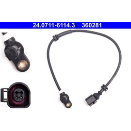 Sensor, Raddrehzahl 24.0711-6114.3