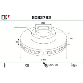 Bremsscheibe 9082762 Bremsscheibe 9082762