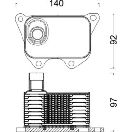 Ölkühler, Motoröl CLC 185 000S Ölkühler, Motoröl CLC 185 000S