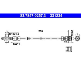 Bremsschlauch 83.7847-0257.3
