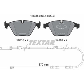 Textar 2331307 Bremsbelagsatz, Scheibenbremse Q+