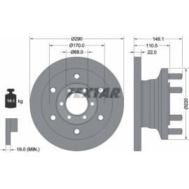 Bremsscheibe 93095100