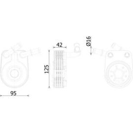 Ölkühler, Motoröl CLC 280 000S Ölkühler, Motoröl CLC 280 000S
