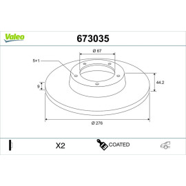 Bremsscheibe 673035