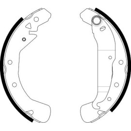 Bremsbackensatz 8DB 355 002-631 Bremsbackensatz 8DB 355 002-631