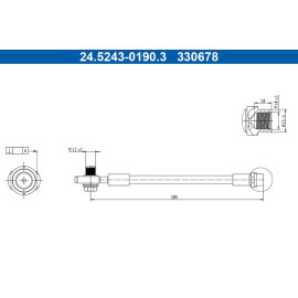 Bremsschlauch 24.5243-0190.3