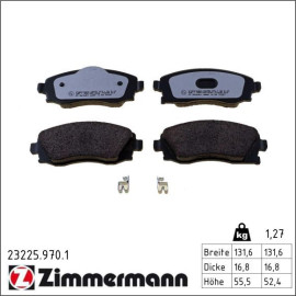 Zimmermann 23225.970.1 Bremsbelagsatz, Scheibenbremse rd:z Zimmermann 23225.970.1 Bremsbelagsatz, Scheibenbremse rd:z