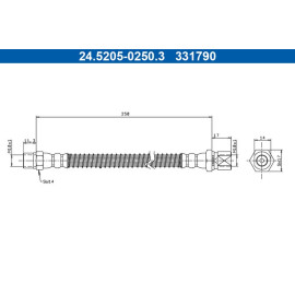 Bremsschlauch 24.5205-0250.3