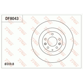 Bremsscheibe DF8043 Bremsscheibe DF8043