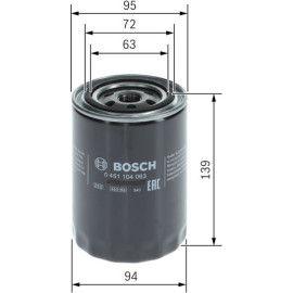 BOSCH 0 451 104 063 Ölfilter