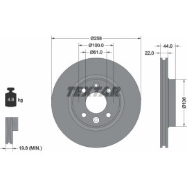 Bremsscheibe 92255203 Bremsscheibe 92255203
