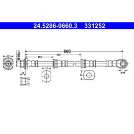 Bremsschlauch 24.5286-0660.3
