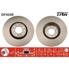 Bremsscheibe DF4549 Bremsscheibe DF4549