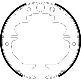 Bremsbackensatz, Feststellbremse 8DA 355 050-711