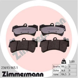 Bremsbelagsatz, Scheibenbremse 23693.965.1 Bremsbelagsatz, Scheibenbremse 23693.965.1