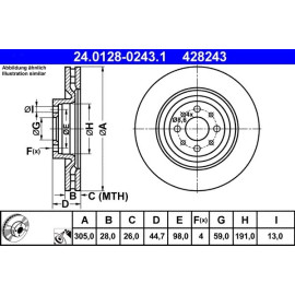 Bremsscheibe 24.0128-0243.1