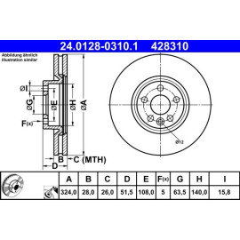 Bremsscheibe 24.0128-0310.1