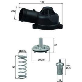 Thermostat, Kühlmittel TI 244 83D Thermostat, Kühlmittel TI 244 83D