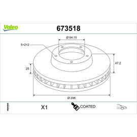 Bremsscheibe 673518