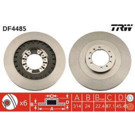 Bremsscheibe DF4485