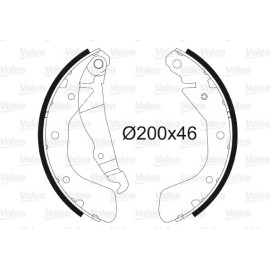 Valeo 562078 Bremsbackensatz Valeo 562078 Bremsbackensatz
