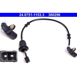 Sensor, Raddrehzahl 24.0751-1153.3