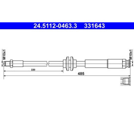 Bremsschlauch 24.5112-0463.3