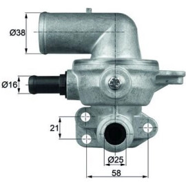 Thermostat, Kühlmittel TI 135 80D Thermostat, Kühlmittel TI 135 80D