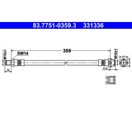 Bremsschlauch 83.7751-0359.3