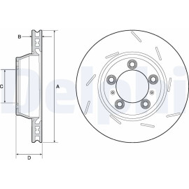 Delphi BG9165C Bremsscheibe Delphi BG9165C Bremsscheibe