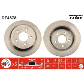 Bremsscheibe DF4878