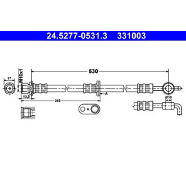 Bremsschlauch 24.5277-0531.3