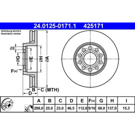 Bremsscheibe 24.0125-0171.1